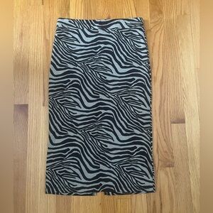 Women’s animal print midi skirt